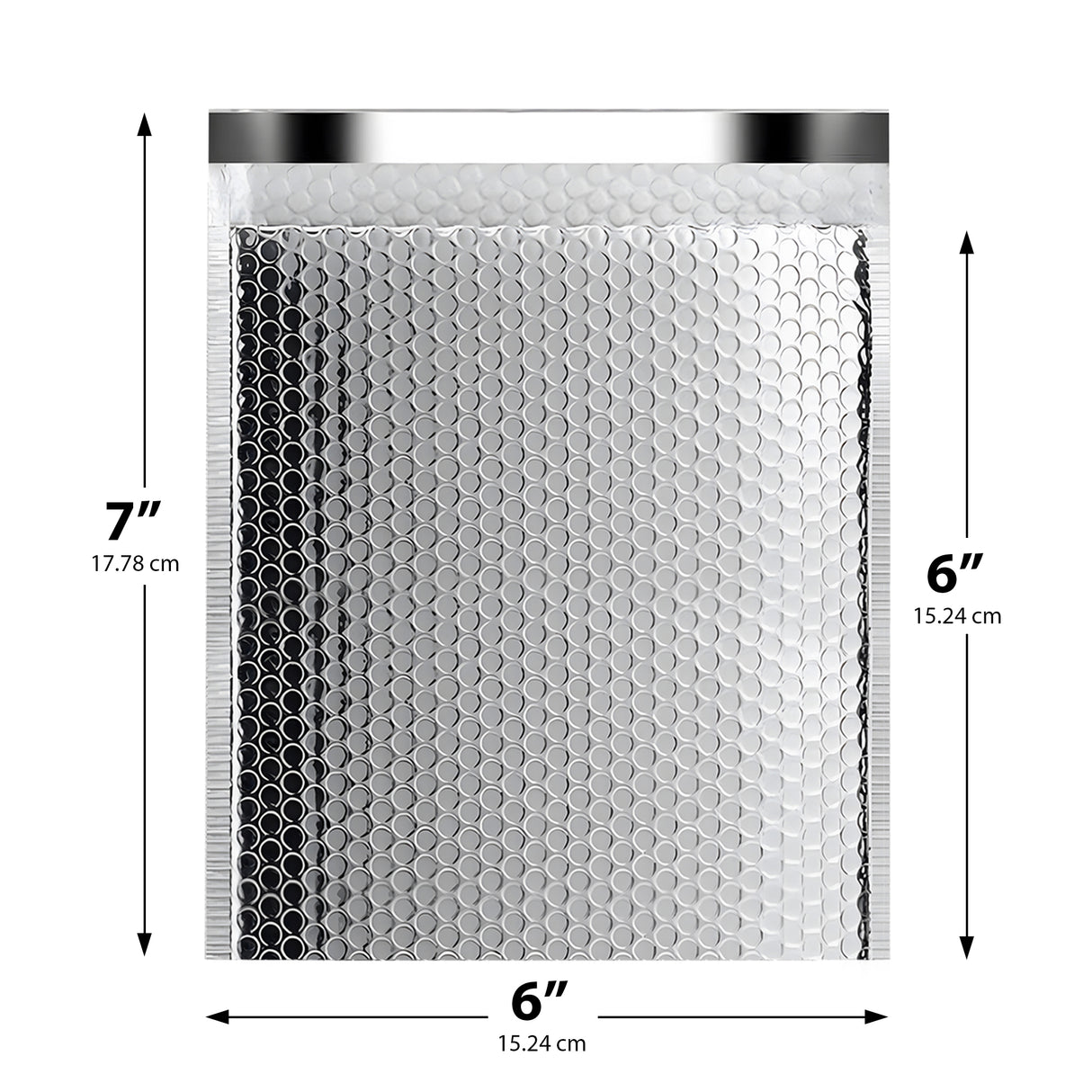 6x7 thermal mailer – foil insulated bubble envelope for perishables and cosmetics