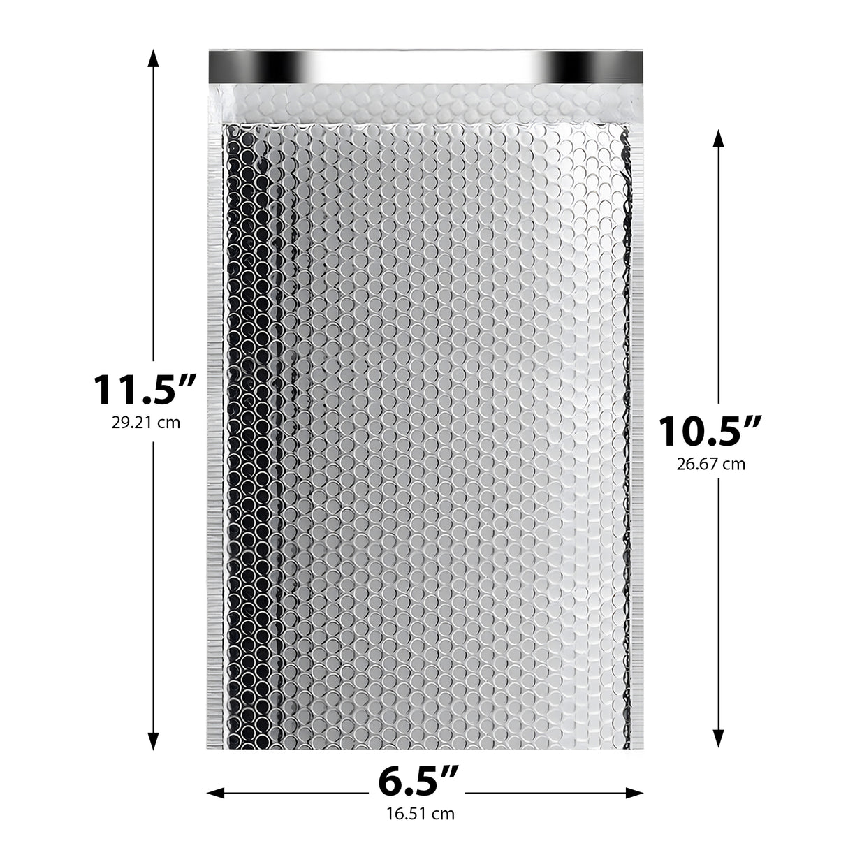 6.5x11.5 thermal mailer – foil insulated bubble envelope for perishables and cosmetics