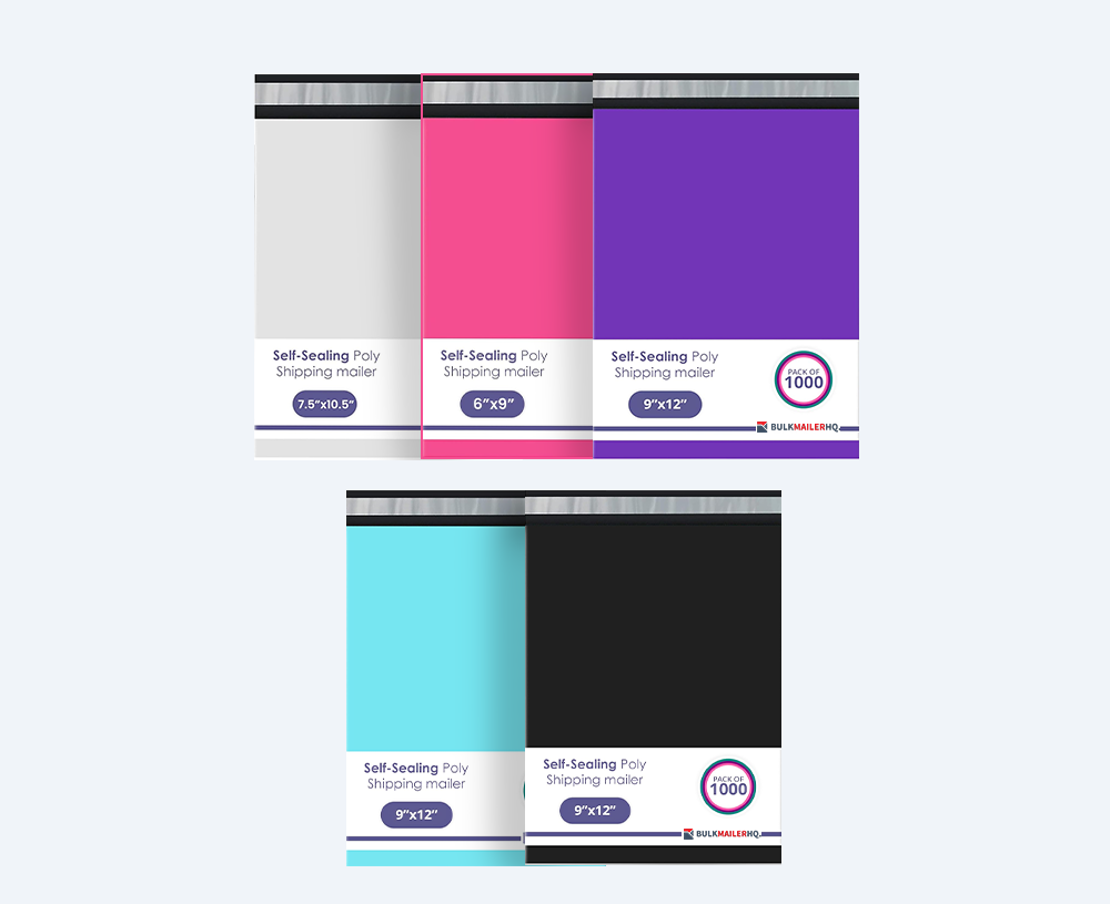 Bulk Poly Mailers – Self-Sealing Waterproof Shipping Bags