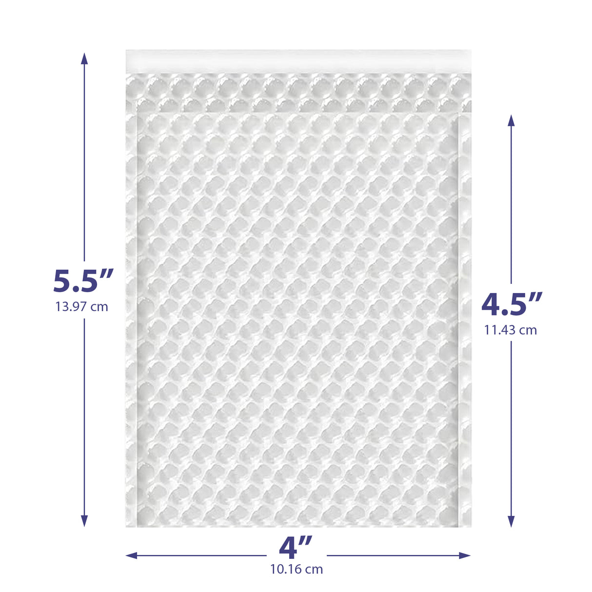4x5.5 clear bubble bag – self-seal padded sleeve for jewelry & electronics