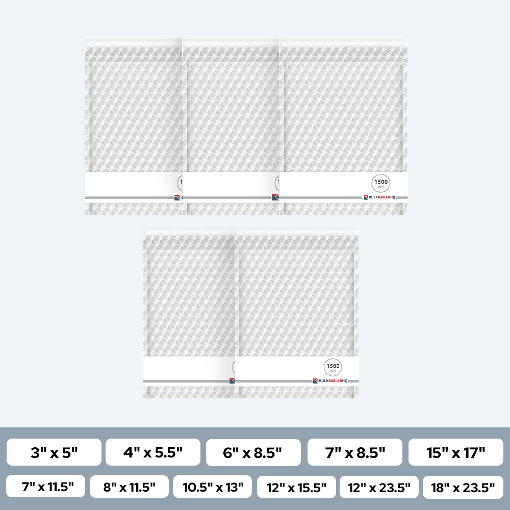 Clear Bubble Bags (Bubble Out Bags) – Self-Seal Padded Sleeves 3x5 to 18x23.5