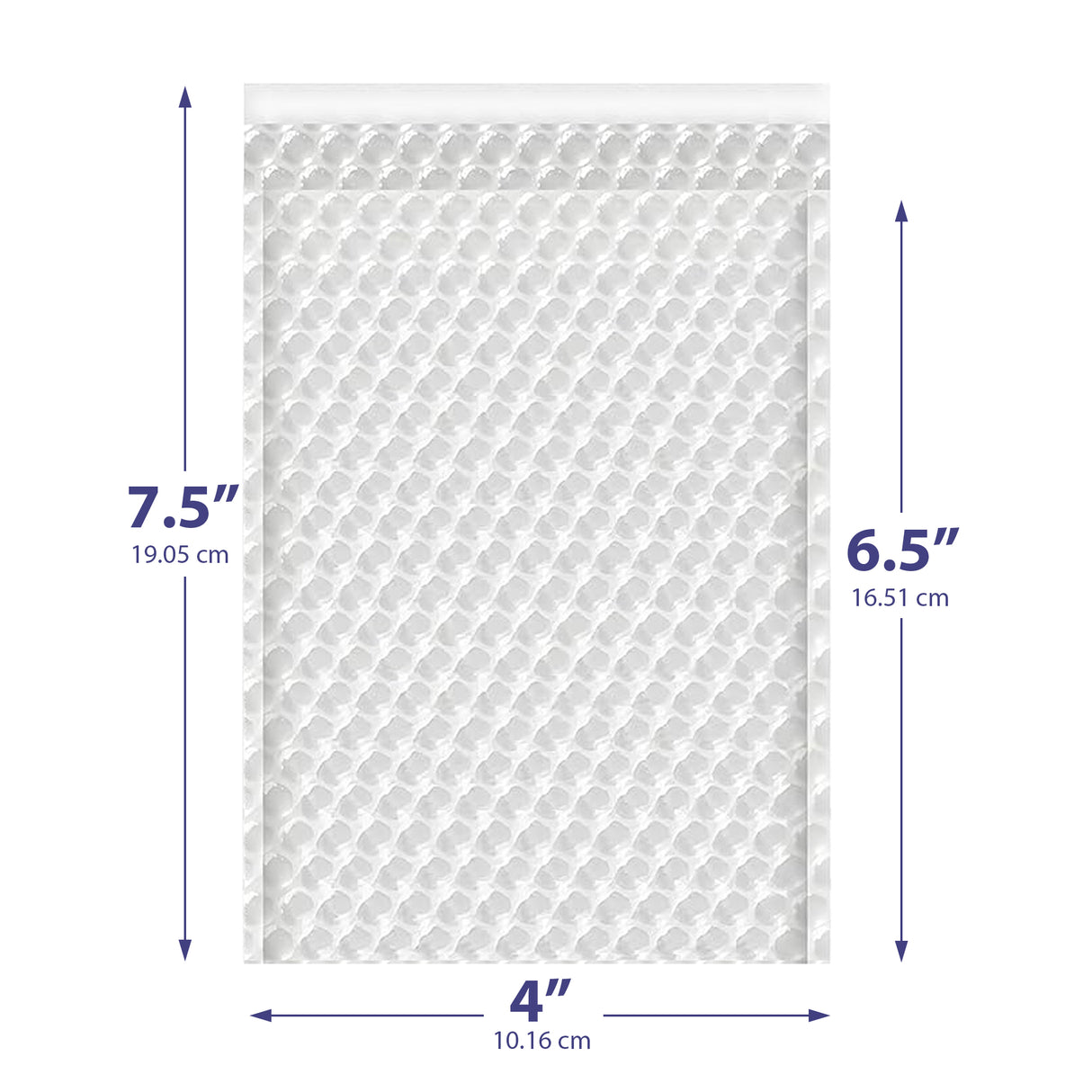 4x7 clear bubble bag – self-seal padded sleeve for jewelry & electronics
