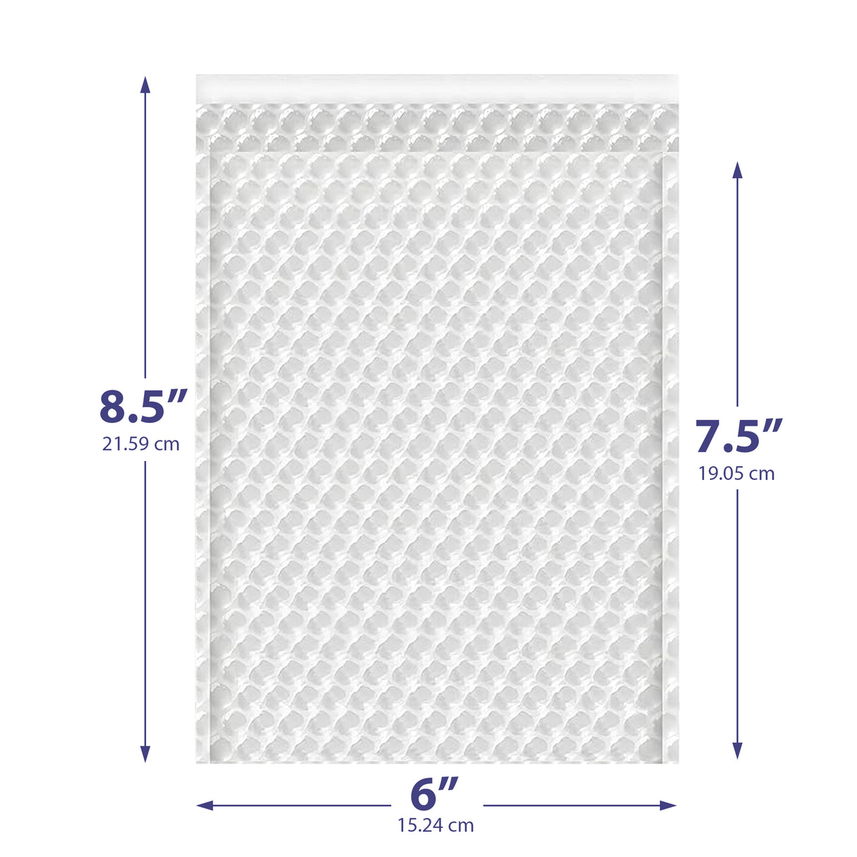 6x8.5 clear bubble bag – self-seal padded sleeve for jewelry & electronics