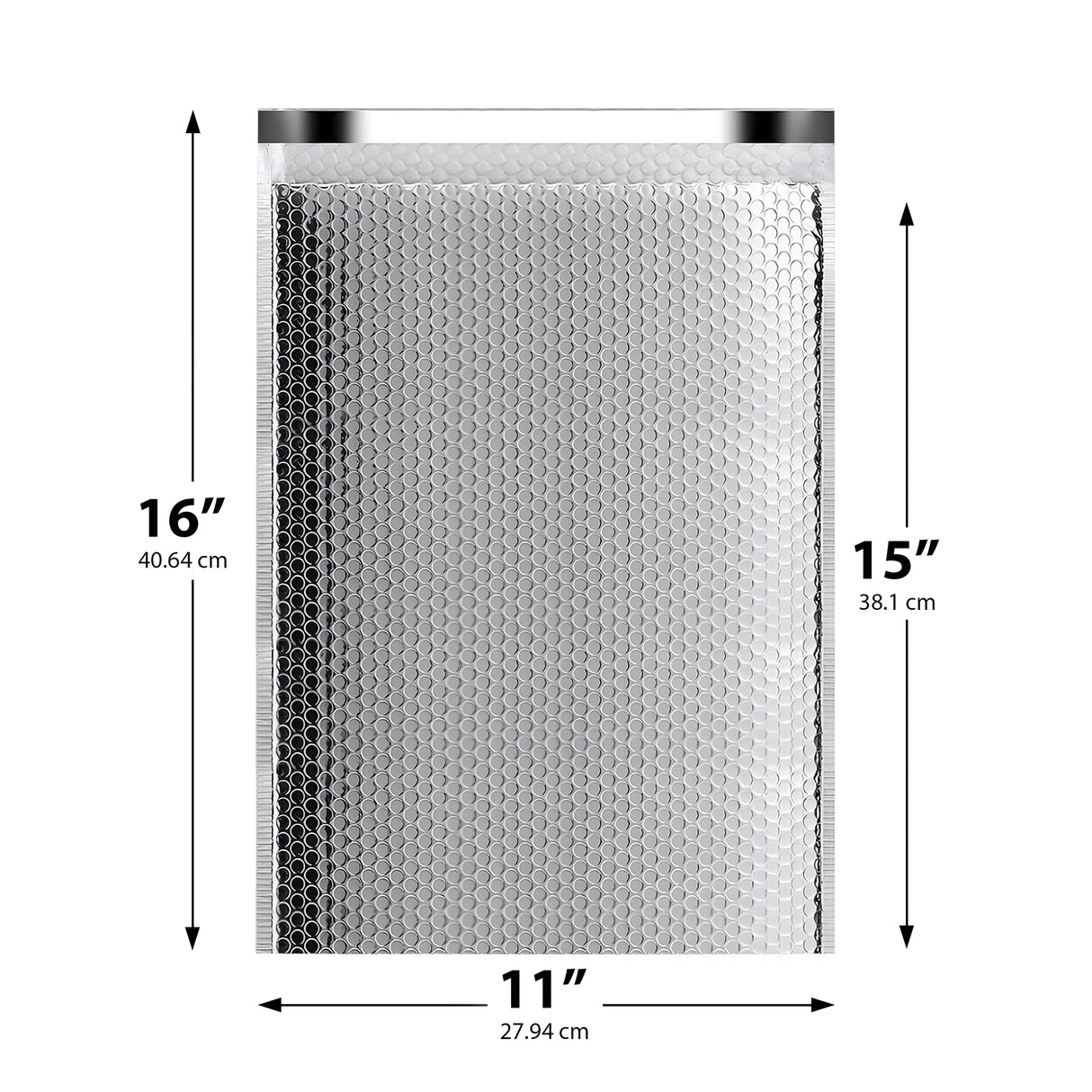 11x15 thermal mailer – foil insulated bubble envelope for perishables and cosmetics