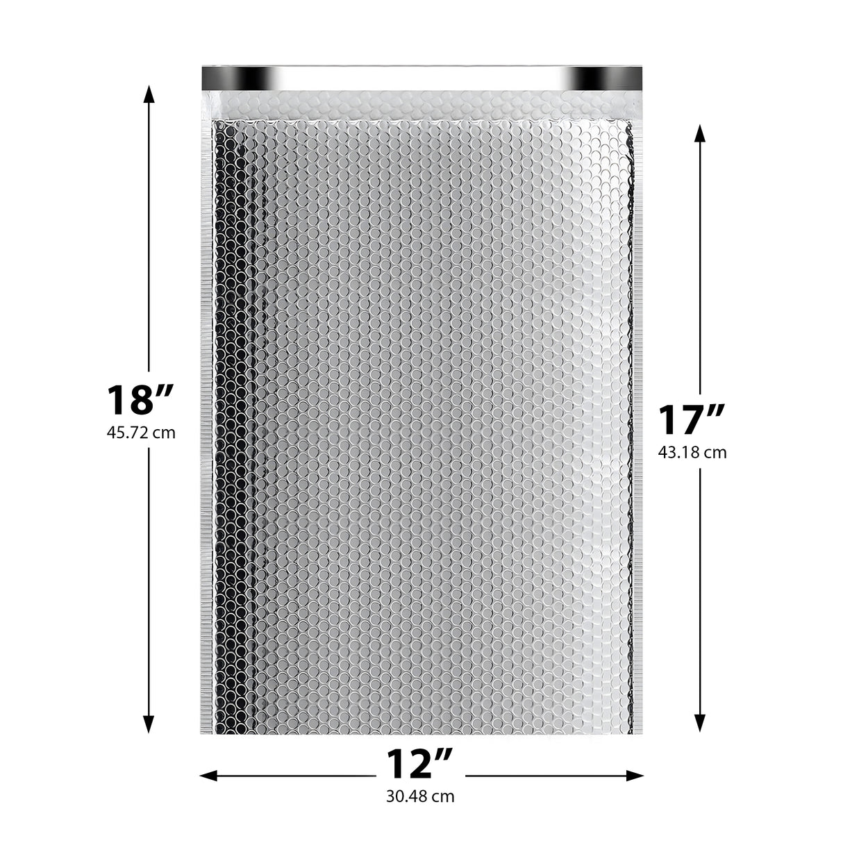 12x17 thermal mailer – foil insulated bubble envelope for perishables and cosmetics