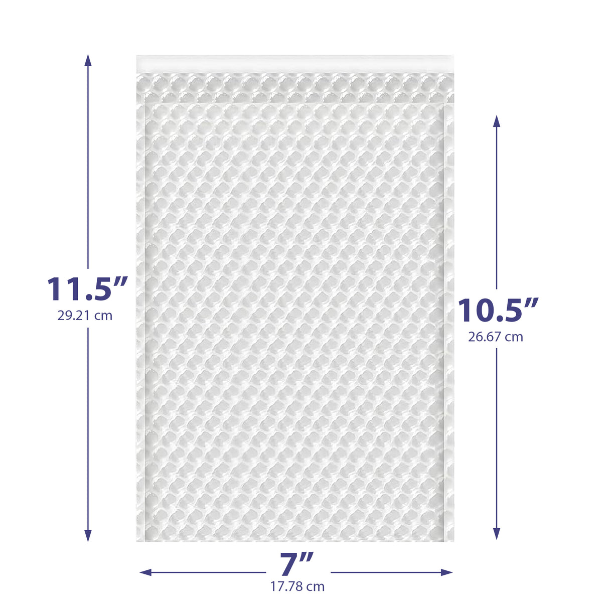 7x11.5 clear bubble out bag – LDPE pouch for crafts & accessories