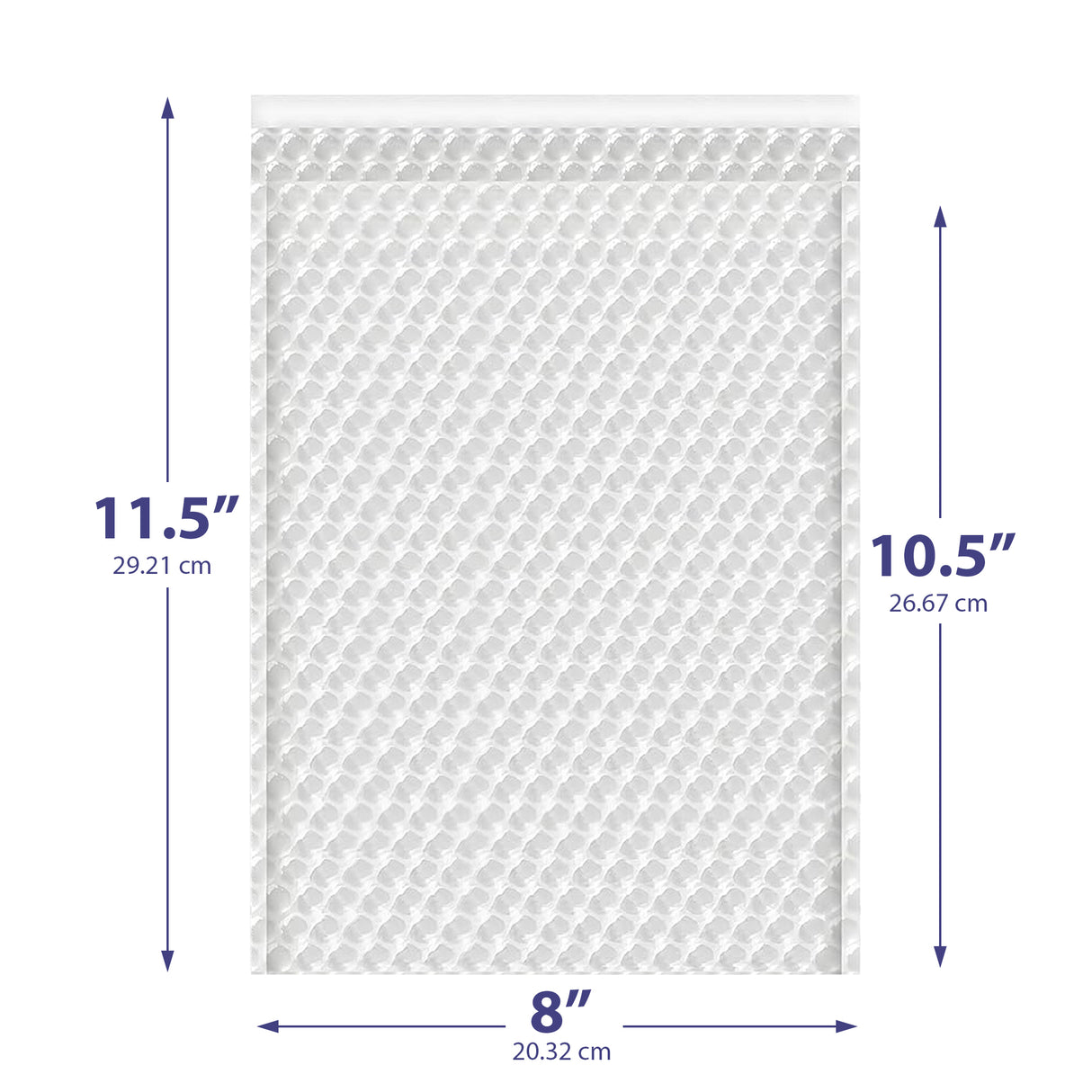 8x11.5 clear bubble bag – self-seal padded sleeve for jewelry & electronics