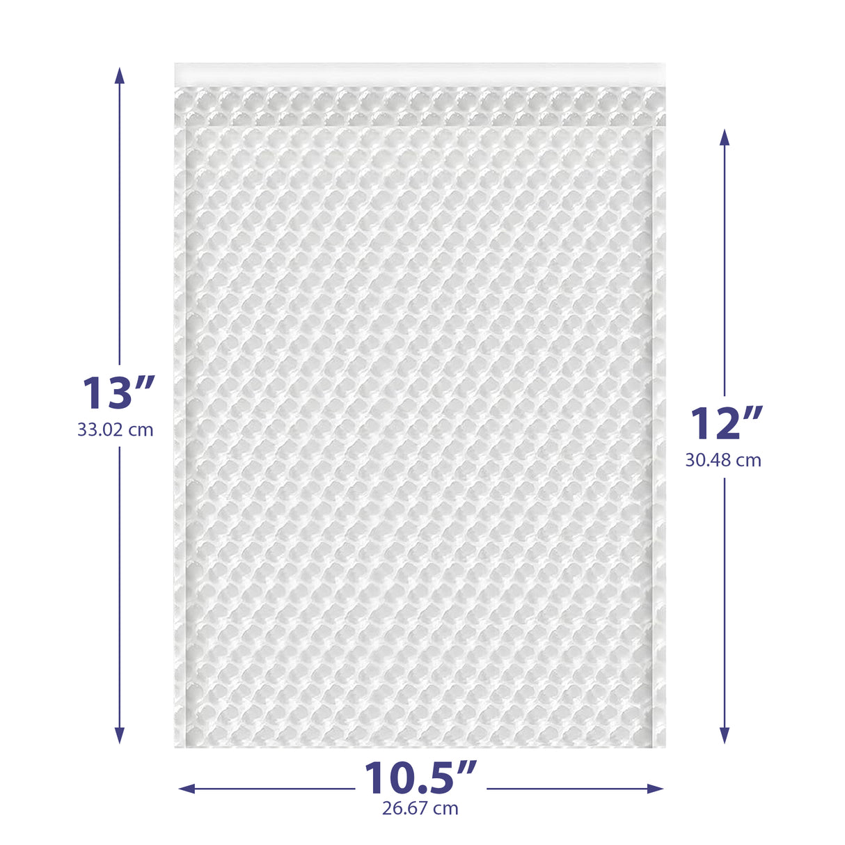 10.5x13 clear bubble bag – self-seal padded sleeve for jewelry & electronics