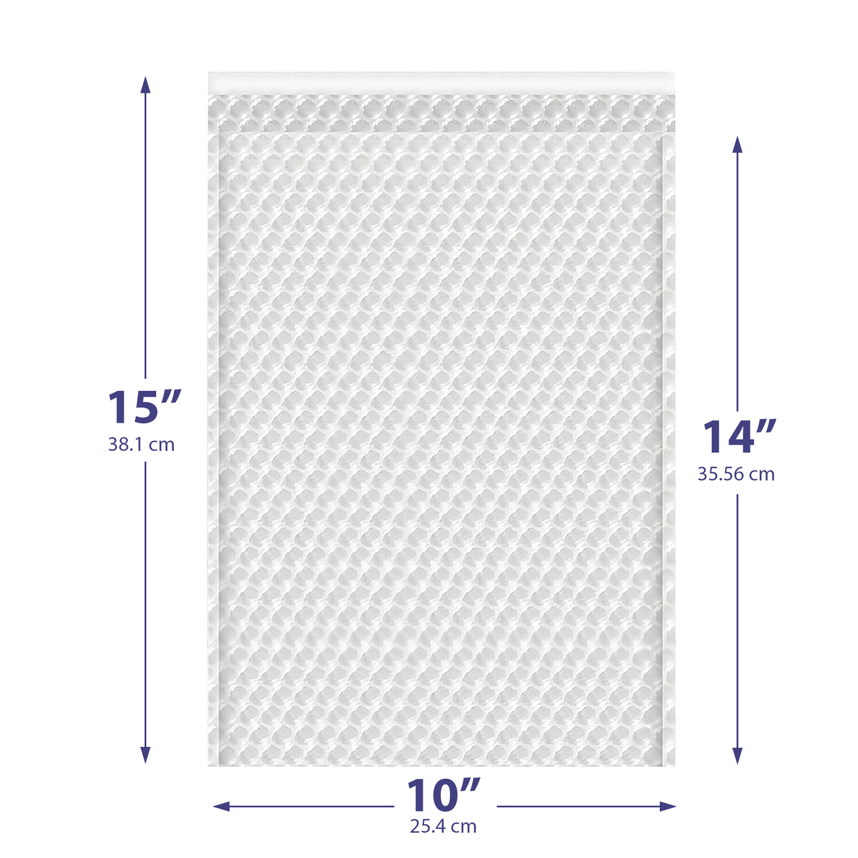 10x15 clear bubble bag – self-seal padded sleeve for jewelry & electronics
