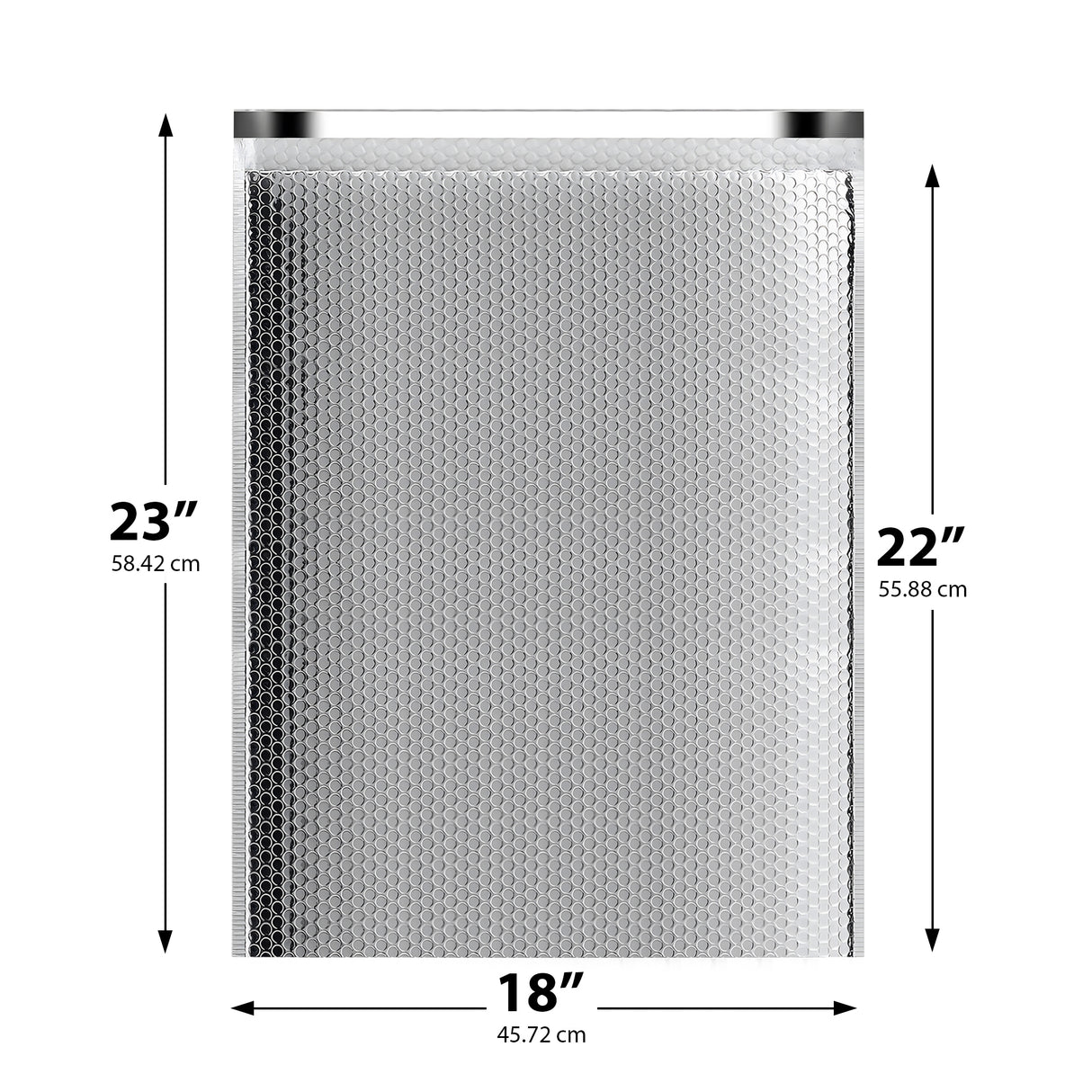 18x22 thermal mailer – foil insulated bubble envelope for perishables and cosmetics