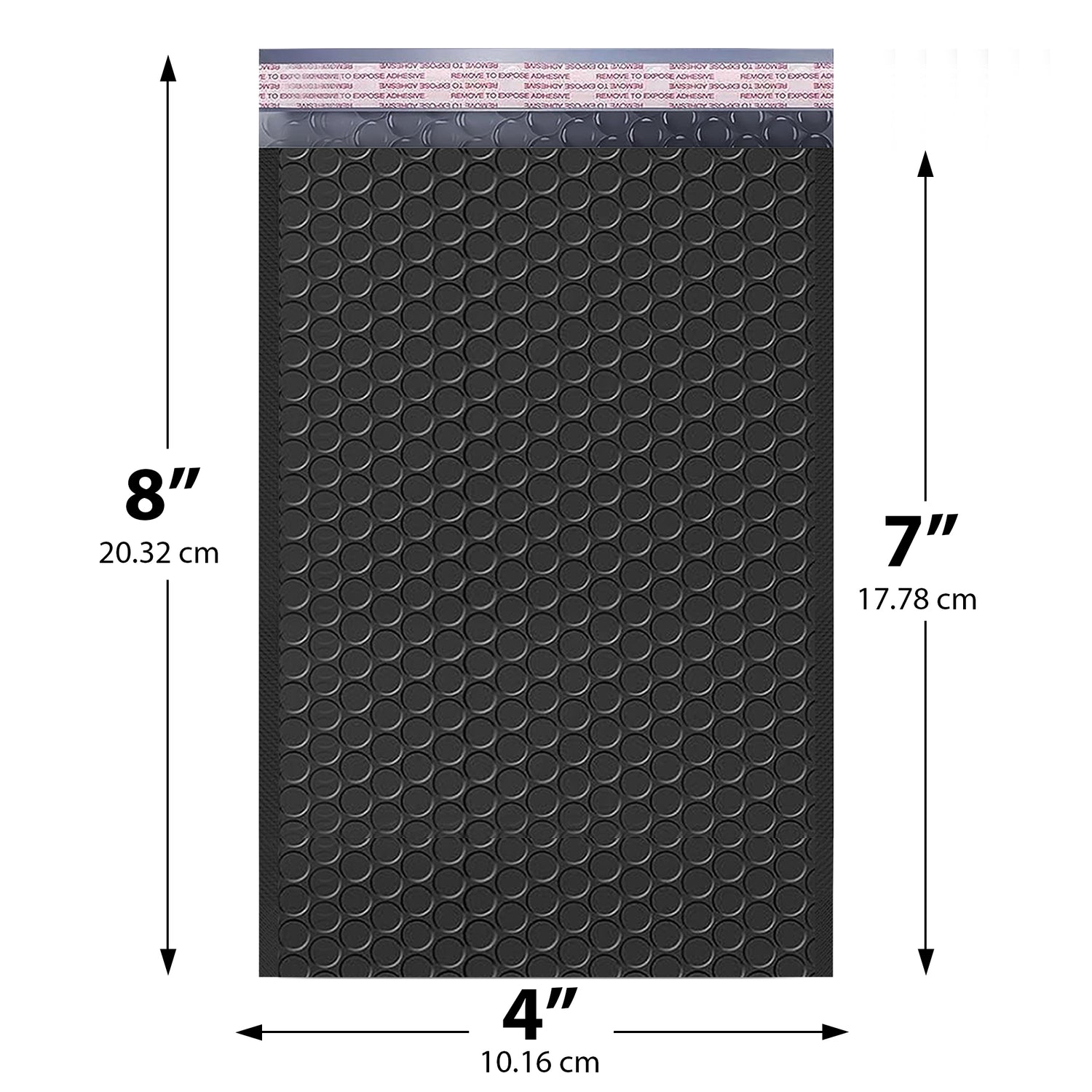 4x8 black poly bubble mailer #000 padded shipping bag