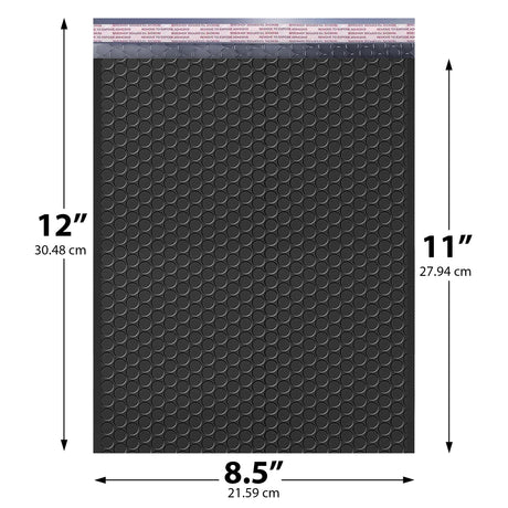 8.5x12 black poly bubble mailer #2 padded shipping bag