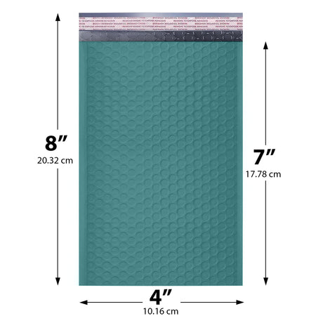 4x8 green poly bubble mailer #000 padded shipping bag