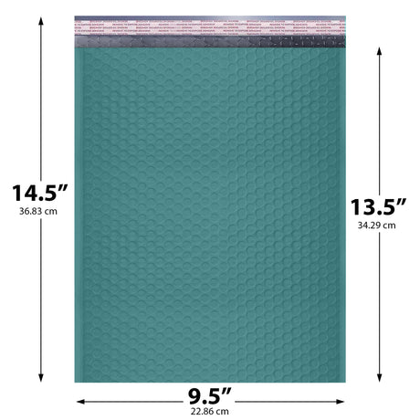 9.5x14.5 green poly bubble mailer #4 padded shipping bag