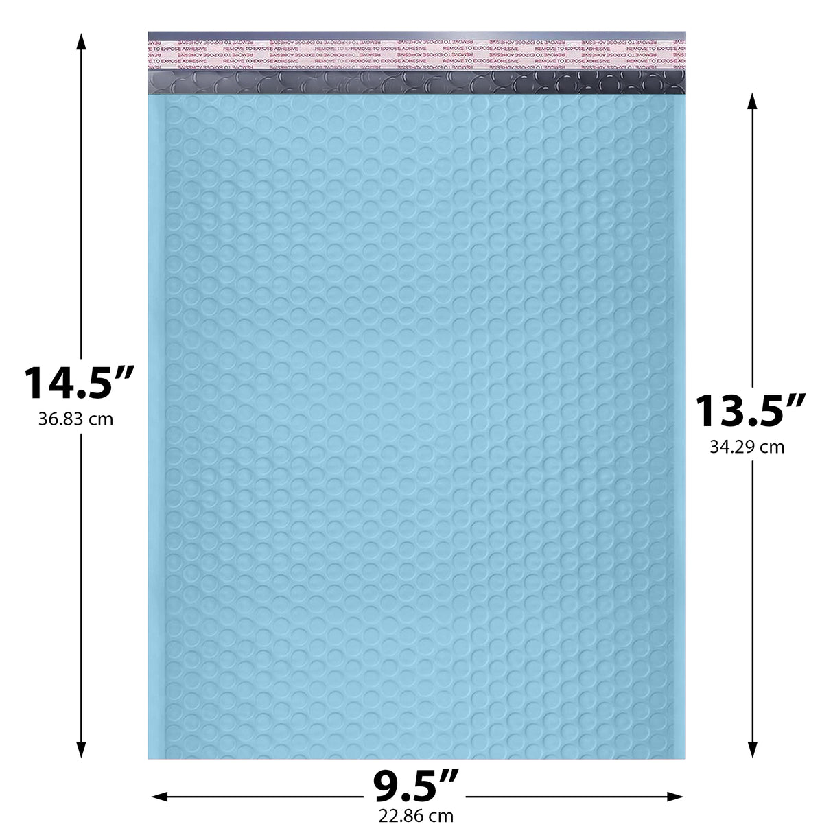 9.5x14.5 light blue poly bubble mailer #4 padded shipping bag