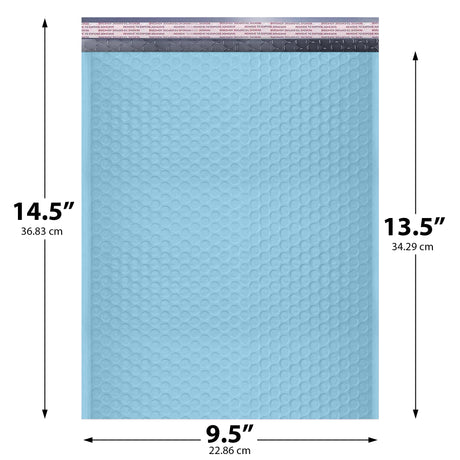 9.5x14.5 light blue poly bubble mailer #4 padded shipping bag