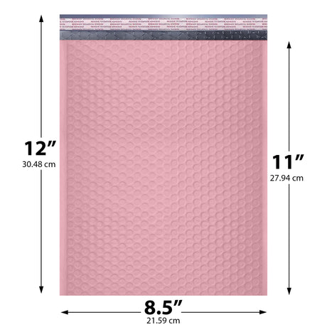 8.5x12 light pink poly bubble mailer #2 padded shipping bag