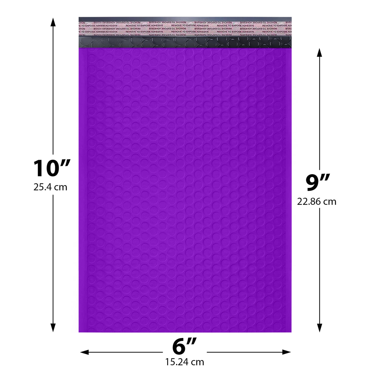 6x10 purple poly bubble mailer #0 padded shipping bag