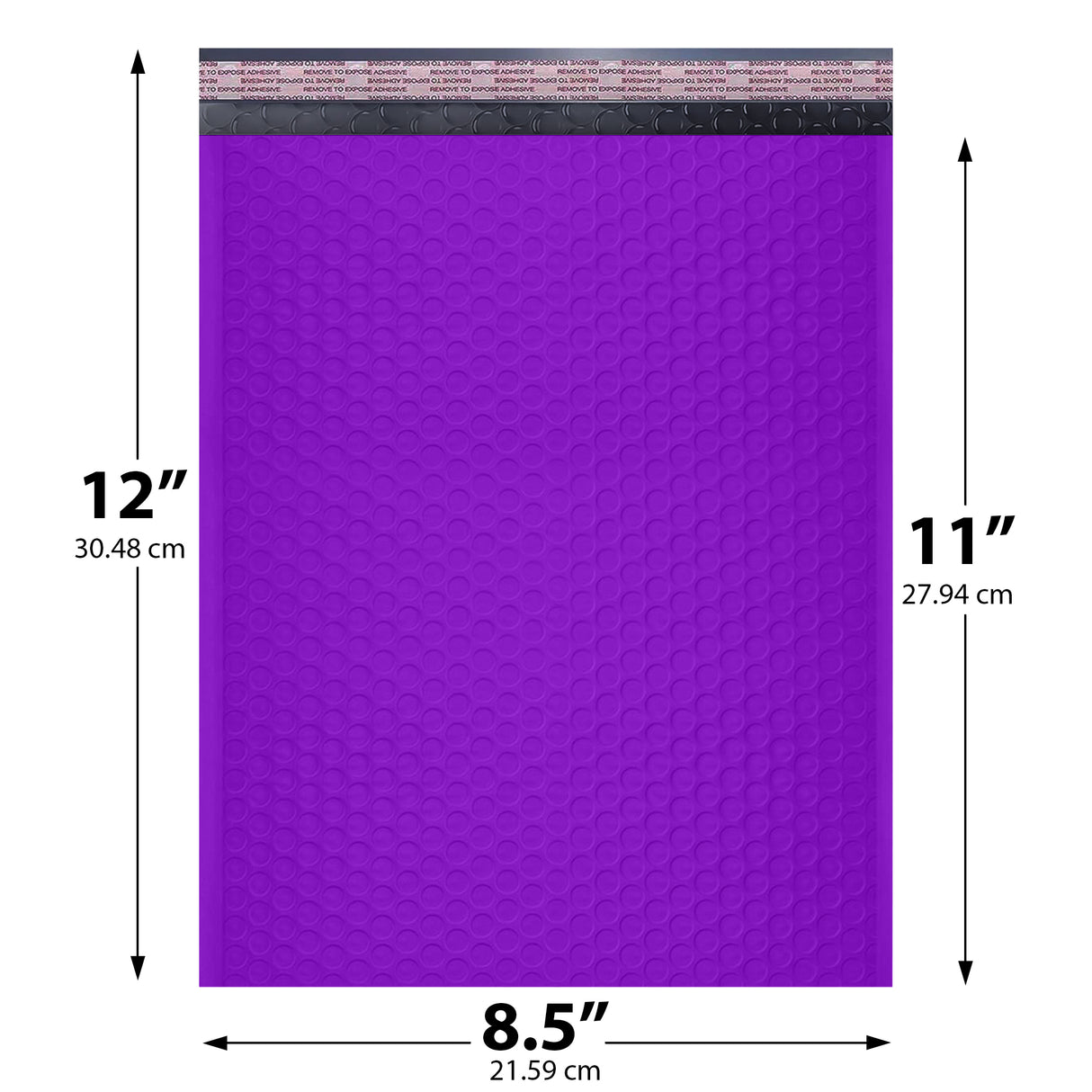8.5x12 purple poly bubble mailer #2 padded shipping bag
