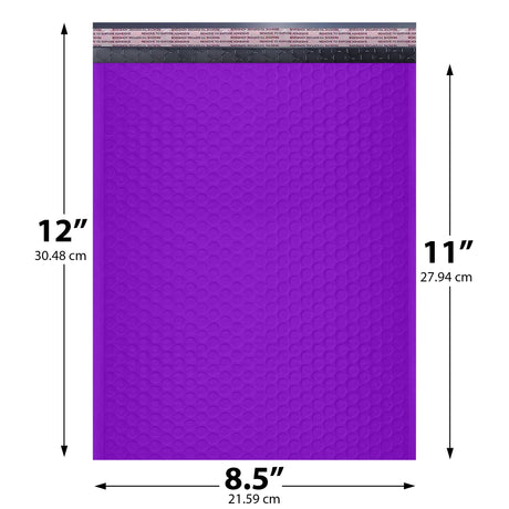 8.5x12 purple poly bubble mailer #2 padded shipping bag
