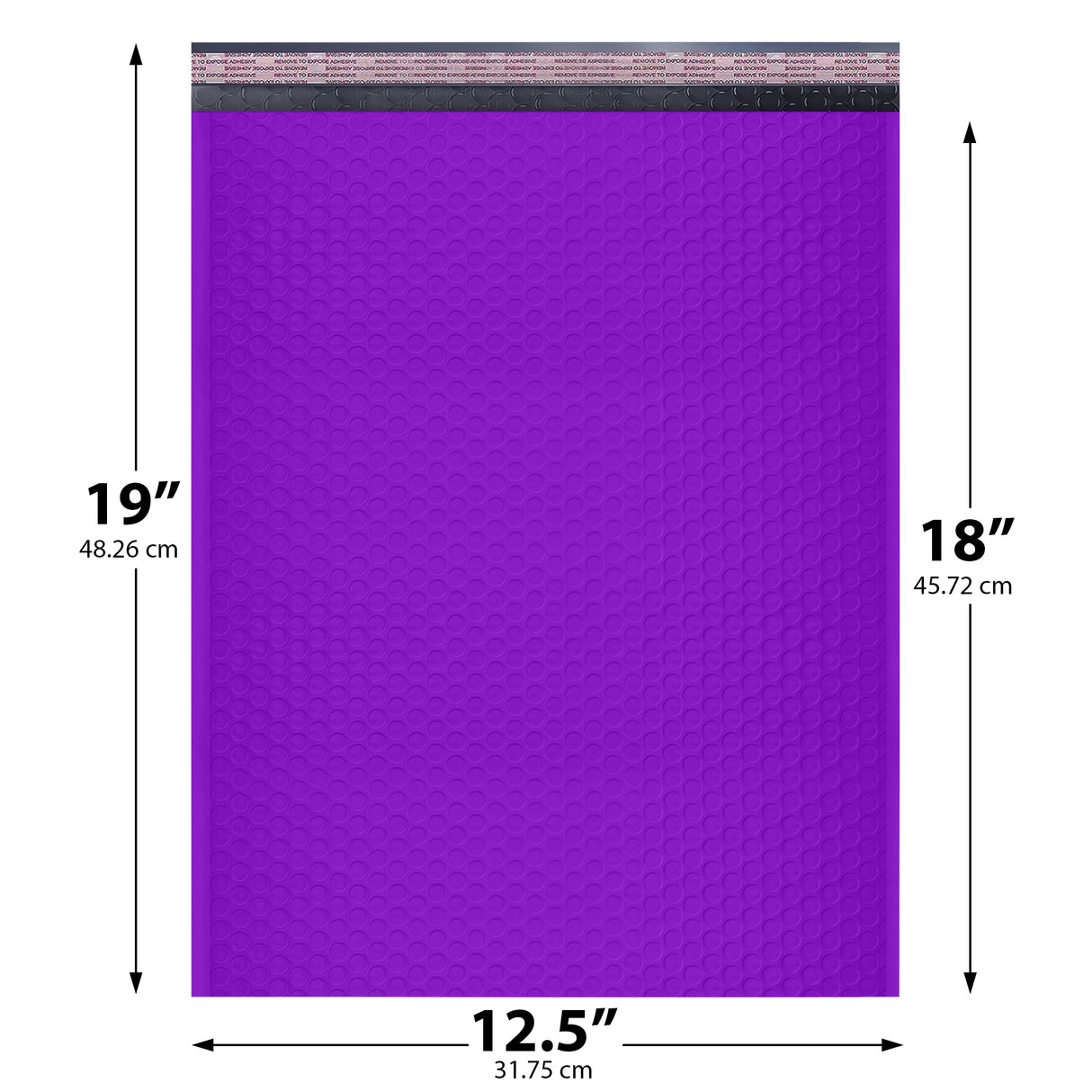 12x15 purple poly bubble mailer custom padded shipping bag