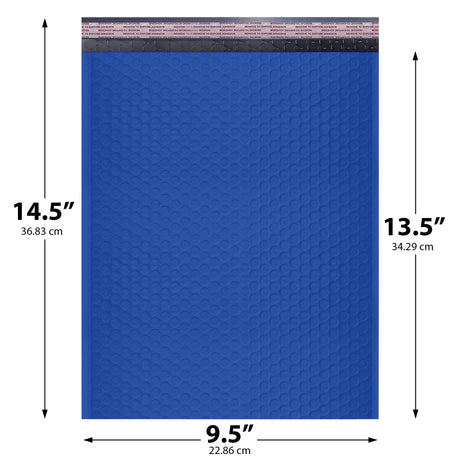 9.5x14.5 royal blue poly bubble mailer #4 padded shipping bag