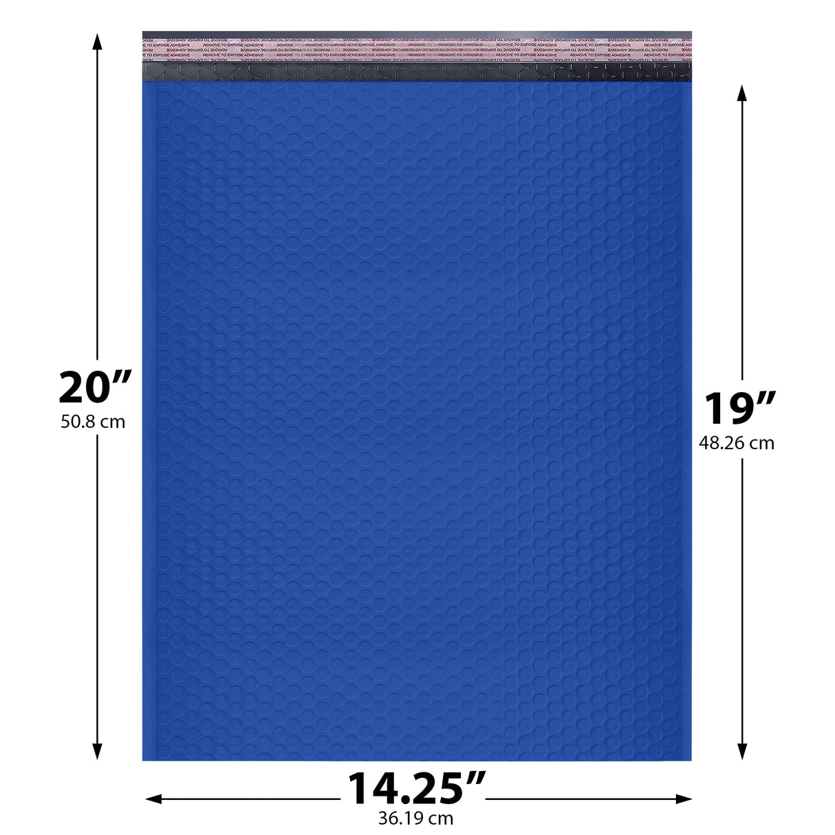 14.25x20 royal blue poly bubble mailer #7 padded shipping bag
