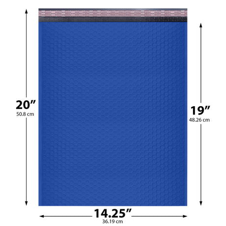 14.25x20 royal blue poly bubble mailer #7 padded shipping bag