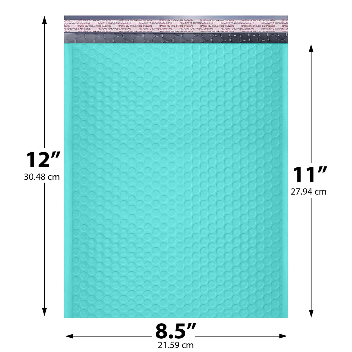 8.5x12 teal poly bubble mailer #2 padded shipping bag