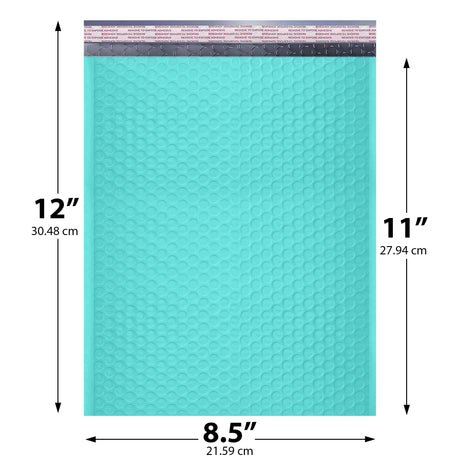 8.5x12 teal poly bubble mailer #2 padded shipping bag