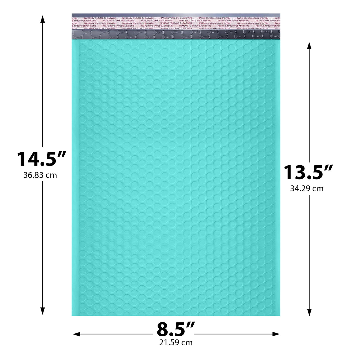8.5x14.5 teal poly bubble mailer #3 padded shipping bag