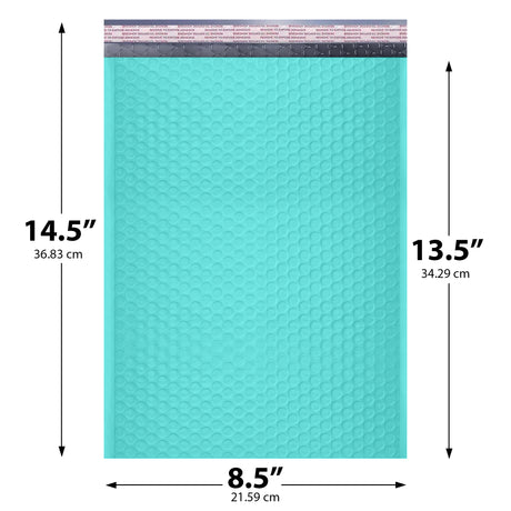 8.5x14.5 teal poly bubble mailer #3 padded shipping bag