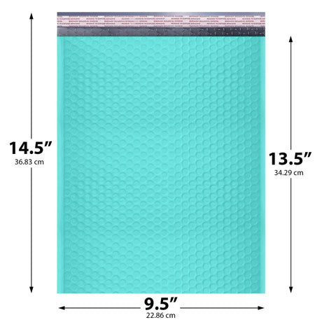 9.5x14.5 teal poly bubble mailer #4 padded shipping bag