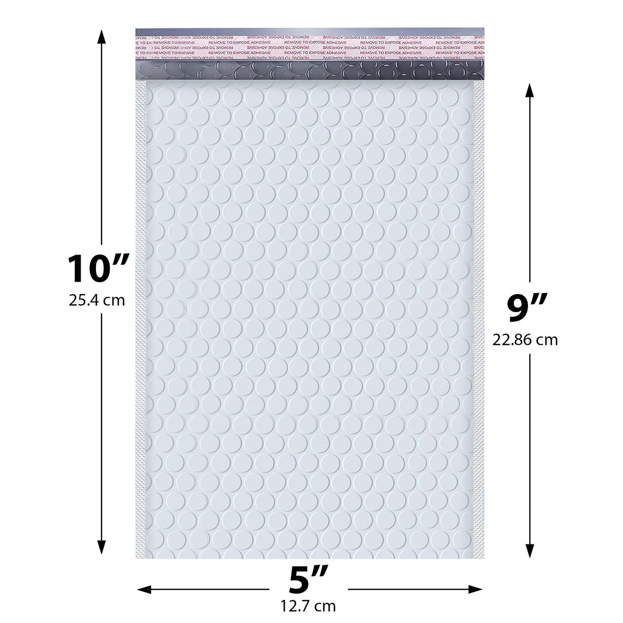5x10 white poly bubble mailer #00 padded shipping bag
