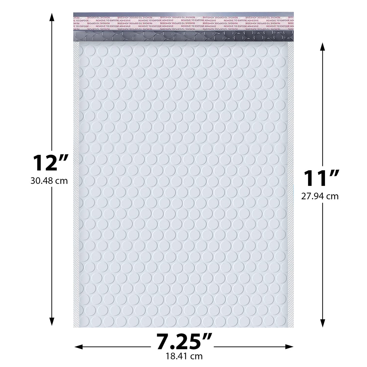 7.25x12 white poly bubble mailer #1 padded shipping bag