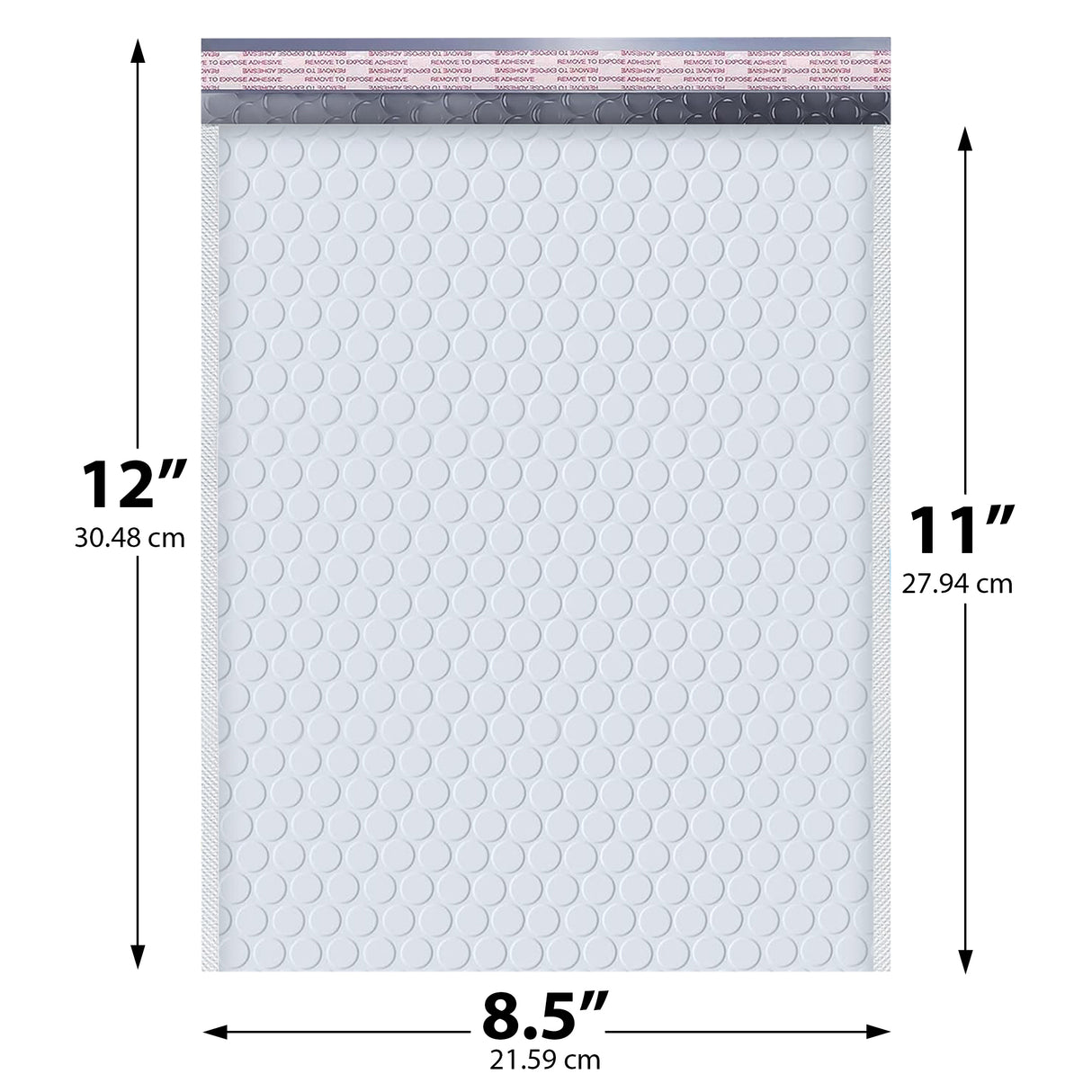 8.5x12 white poly bubble mailer #2 padded shipping bag