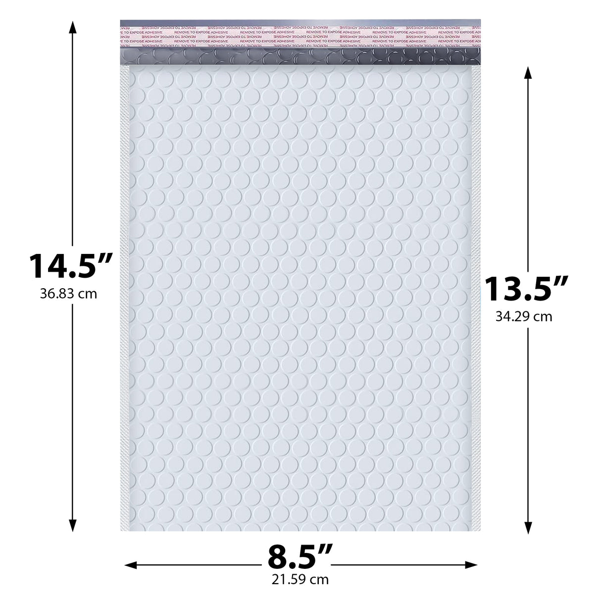 8.5x14.5 white poly bubble mailer #3 padded shipping bag