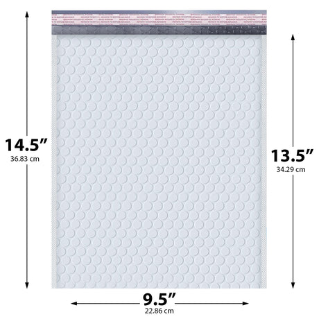 9.5x14.5 white poly bubble mailer #4 padded shipping bag