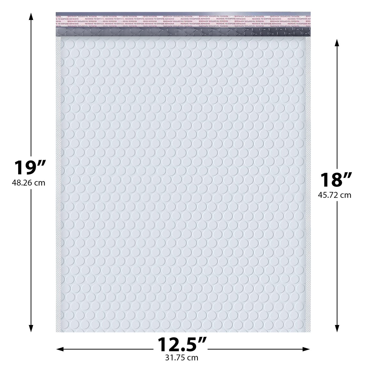 12.5x19 white poly bubble mailer #6 padded shipping bag
