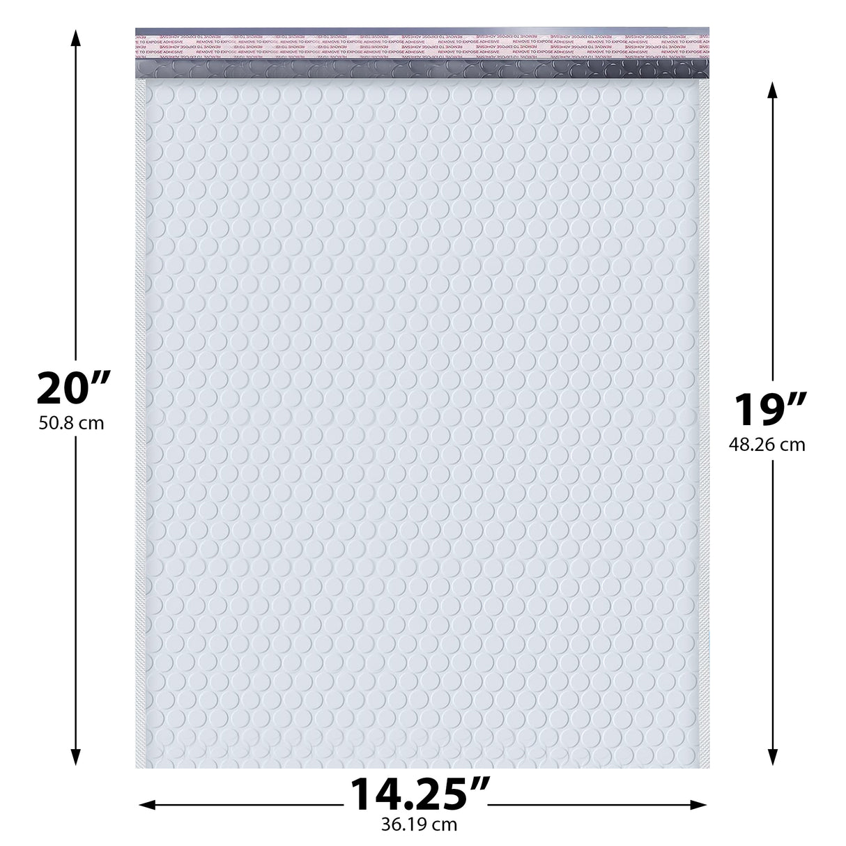14.25x20 white poly bubble mailer #7 padded shipping bag