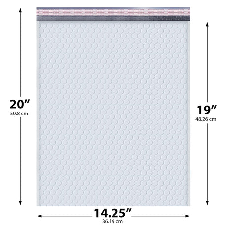 14.25x20 white poly bubble mailer #7 padded shipping bag