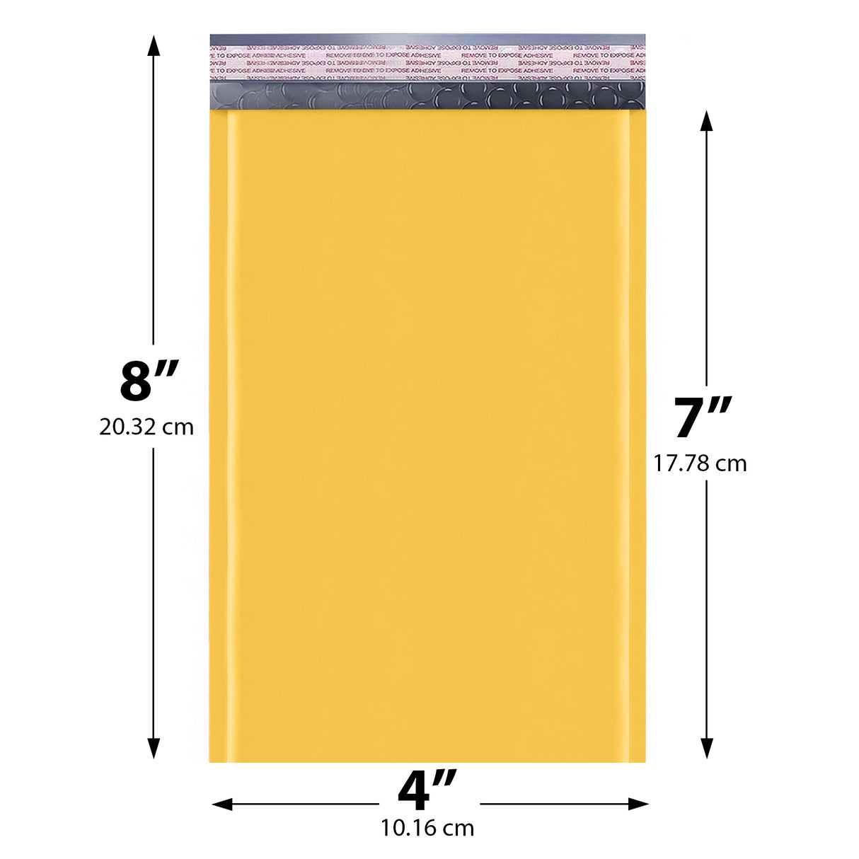 4x8 yellow kraft bubble mailer #000 padded shipping envelope