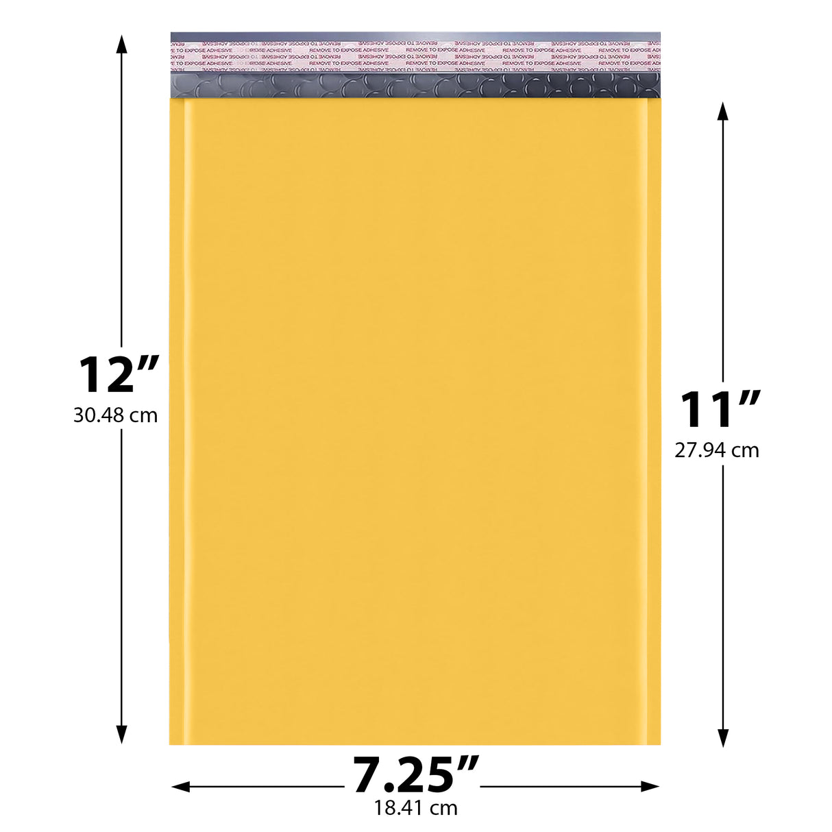 7.25x11 yellow kraft bubble mailer #1 padded shipping envelope