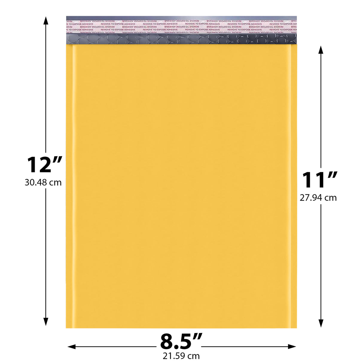 8.5x12 yellow kraft bubble mailer #2 padded shipping envelope