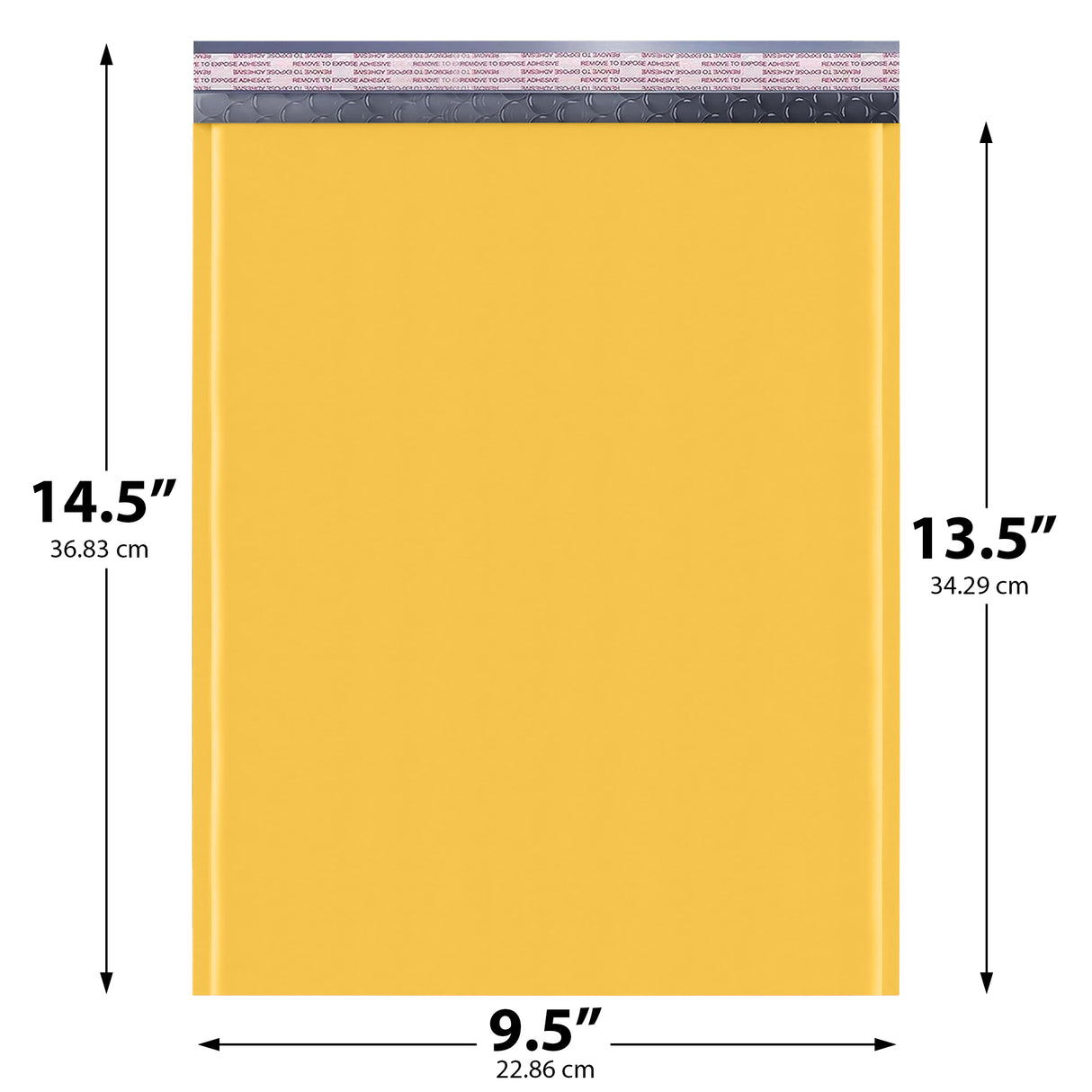 9.5x14.5 yellow kraft bubble mailer #4 padded shipping envelope