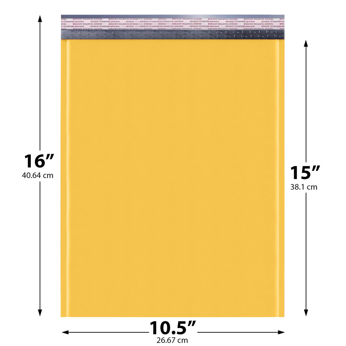 10.5x16 yellow kraft bubble mailer #5 padded shipping envelope