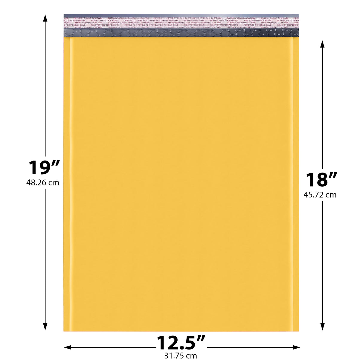 12.5x18 yellow kraft bubble mailer #6 padded shipping envelope