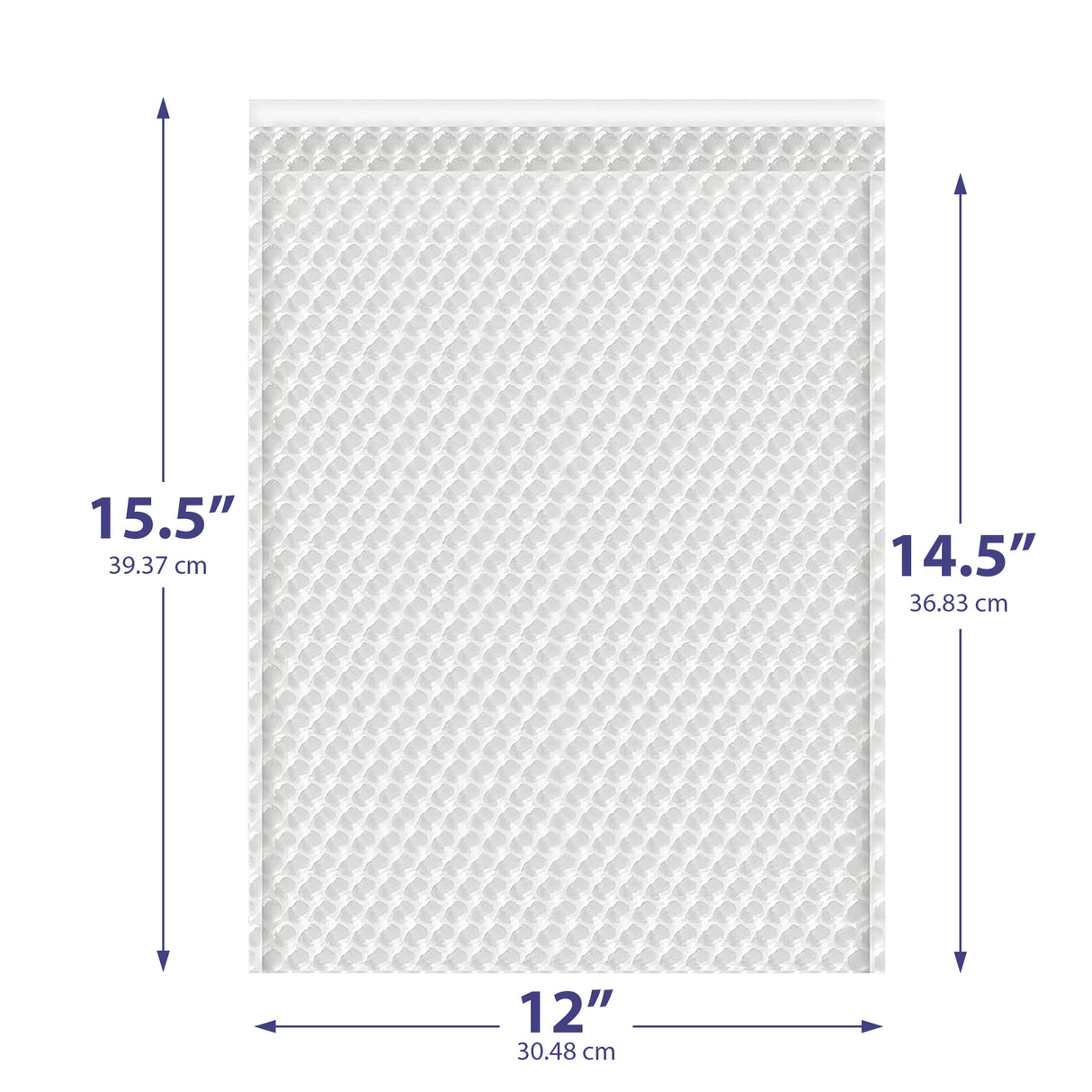 12x15.5 clear bubble bag – self-seal padded sleeve for jewelry & electronics