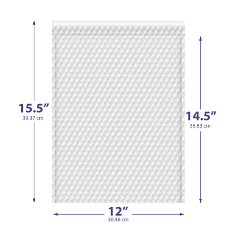 12x15.5 clear bubble bag – self-seal padded sleeve for jewelry & electronics