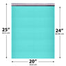 20x25 Teal poly bubble mailer — #10 self-seal padded shipping envelope, 50 pack